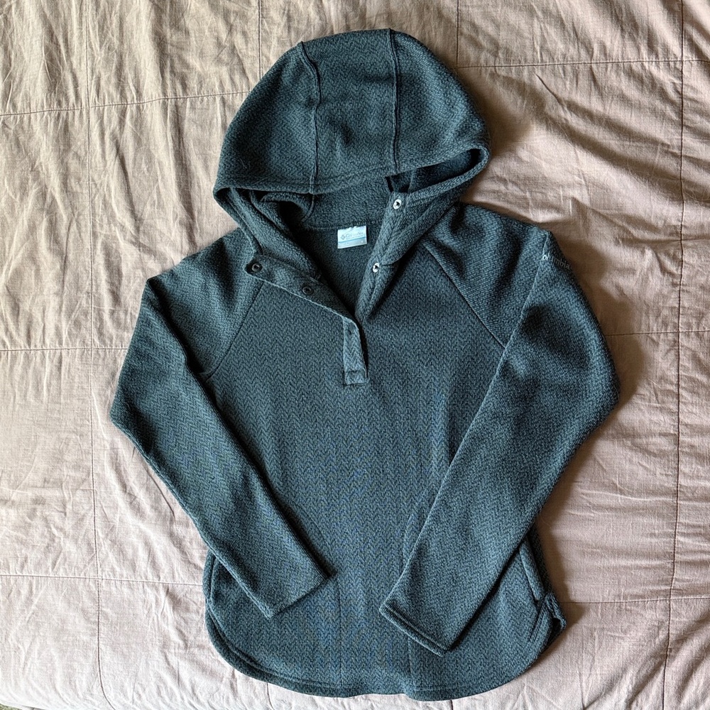 Columbia Women's Gray Hooded Sweater
